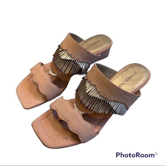 Donald J Pliner Darcie Slide Sandal Rose Bone - Picture 3 of 11
